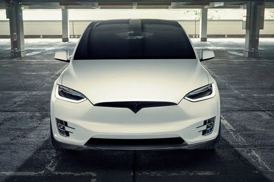 Tesla Model X, seen from the front