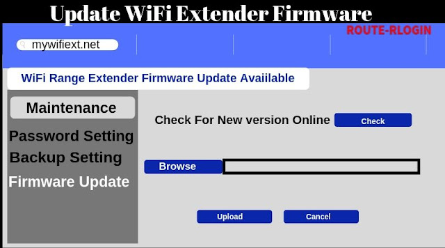 Update WiFi Range Extender Firmware