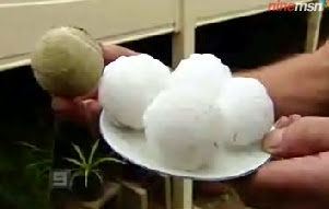 Tennis ball sized hail