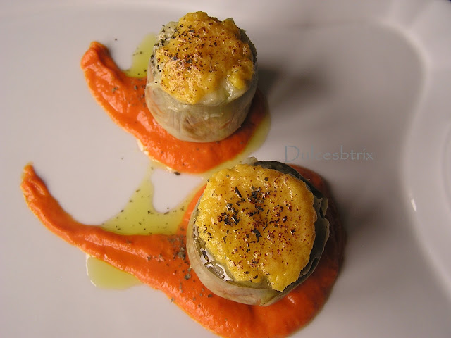 Alcachofas con brandada de bacalao