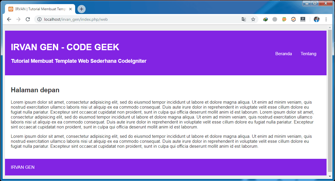 Membuat Website E Learning Dengan Codeigniter