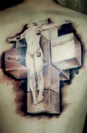 tattoos of crosses. cross tattoos for men on back.