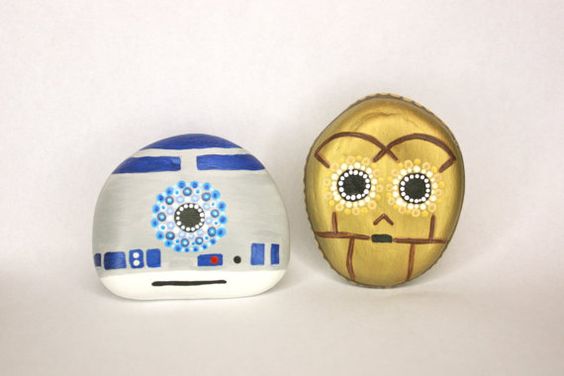 Star Wars painted rocks