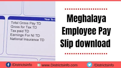 Meghalaya Employee Pay Slip download