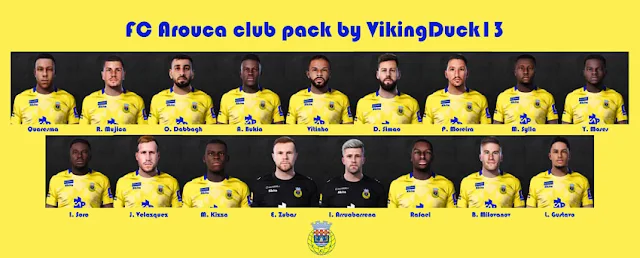 FC Arouca Club Facepack For eFootball PES 2021