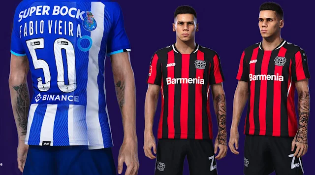 Paulinho & Fábio Vieira Tattoo For eFootball PES 2021