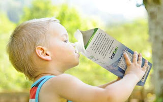 child with icebox water