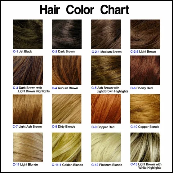 hair color chart