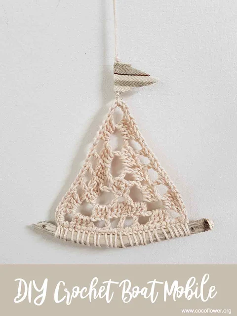 DIY Crochet Boat Mobile