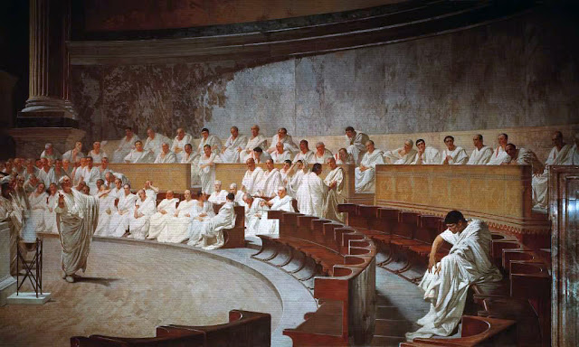 Марк Туллий Цицерон. 62: О старости  «Речь Цицерона против Катилины», Чезаре Маккари, 1888