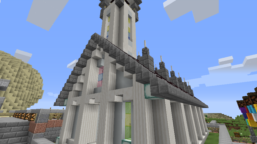 チルノフスキーの隠れ家 Minecraftje1 13 建築の紹介 ネザー水晶をふんだんに使った教会