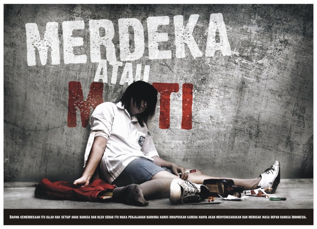 Poster: Poster Narkoba - Merdeka Atau Mati