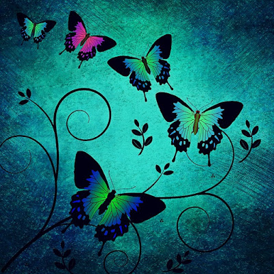 vintage-style butterflies