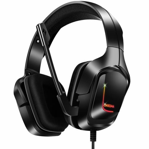 Review Candywe PC Headset with Mic And RGB LED Light