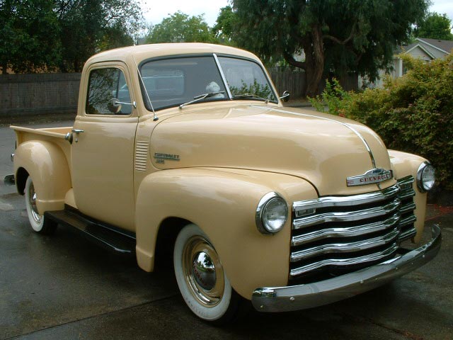 It was a 1951 Chevrolet 3100 pick up Not as nice as this picture 