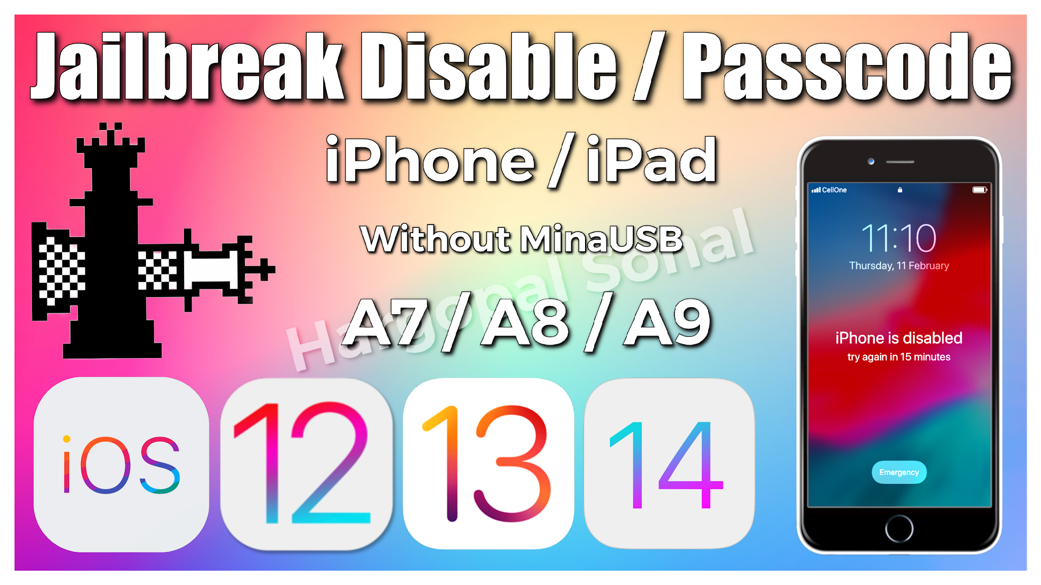 Disabled iPhone Jailbreak without MinaUSB