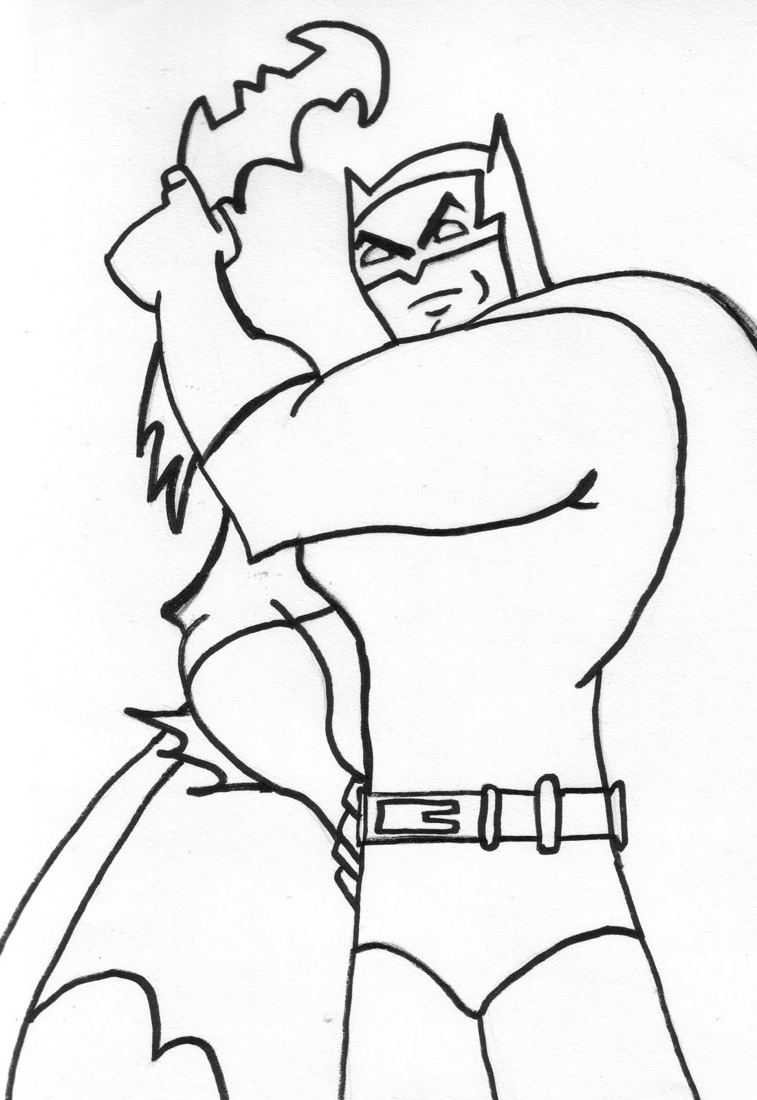 Bat Man Coloring Pages