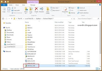 Tutorial / Cara Install Borland Delphi 7 Di Windows 7, Windows 8, dan Windows 10