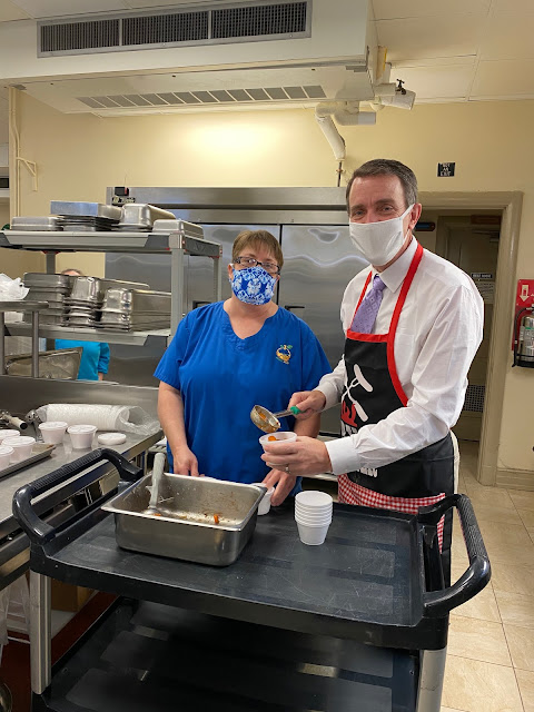 Child Nutrition Manager Melanie Rose and Superintendent Dr. Rob Jackson