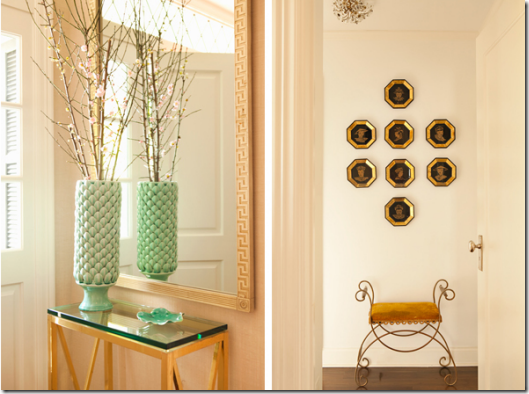 Chic entry table and mirror design