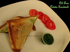 Oil Free Aloo Sandwich