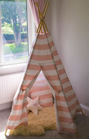 DIY teepee tutorial cotton canvas-1