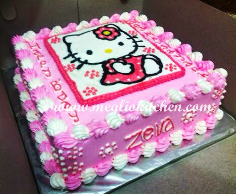 CAKE HELLO KITTY , CAKE ULANG TAHUN ANAK JOGJA, BIRTHDAY 