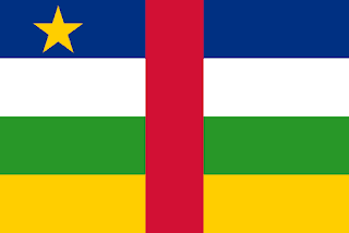 علم دولة جمهورية افريقيا الوسطى  :