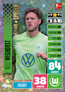 Topps Match Attax Bundesliga 2020-2021 VfL Wolfsburg Set