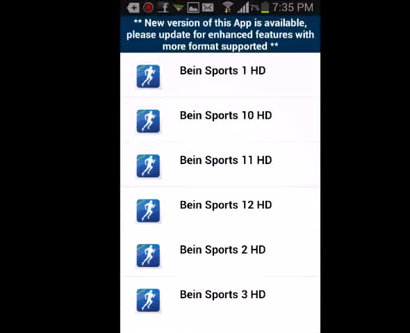 ثلاثة تطبيقات لمشاهدة جميع قنوات Bein Sports وقنوات عالمية أخرى