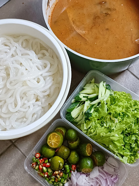 Resepi laksa kedah, laksa utara, laksa kuah sardin, laksa kuah pekat, laksa sedap kedah