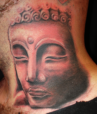 buddha tattoo. Buddha Face Tattoo Photo