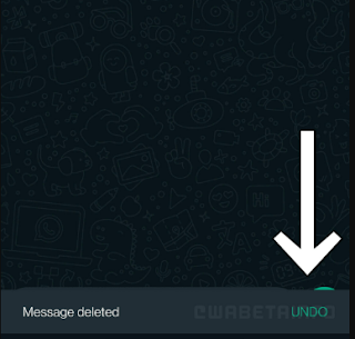 WhatsApp testing Undo Delete Feature