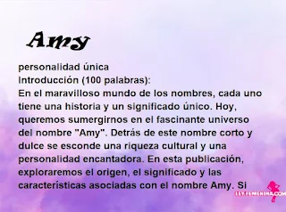 significado del nombre Amy