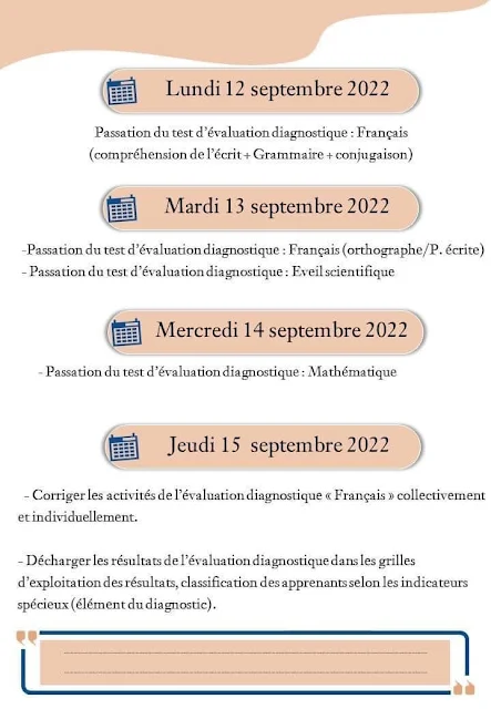 Cahier des Activités journalières Du 02 au 24 septembre 2023