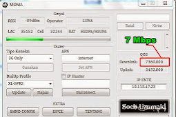 Cara Menambah Qos XL Combo Menjadi 7 Mbps