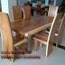 Meja Makan set Trembesi set 6 Kursi-FURNITURE TREMBESI JEPARA