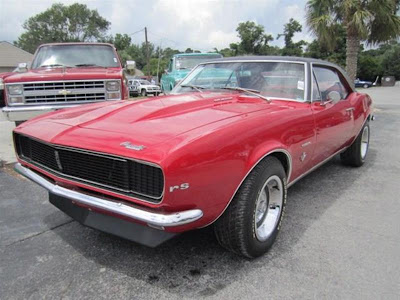  Chevrolet  Camaro  tahun 1967  Merah Gambar Mobil  Klasik 