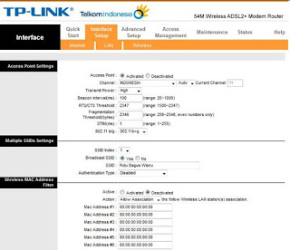 Cara setting modem speedy TP Link