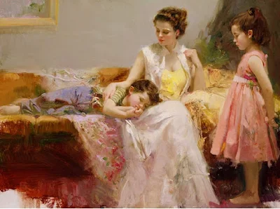 A Soft Place in My Heart painting Pino Daeni