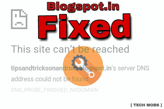 Fix Blogspot DNS Error