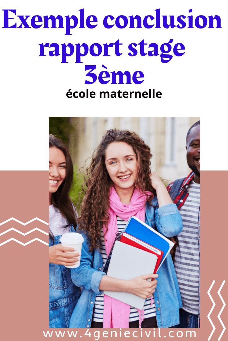 Modèle de rapport de stage 3eme école maternelle