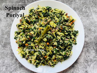 spinach poriyal