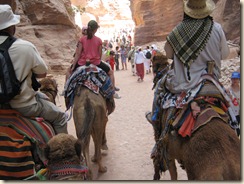 Headed to the Treasury on our Camels.