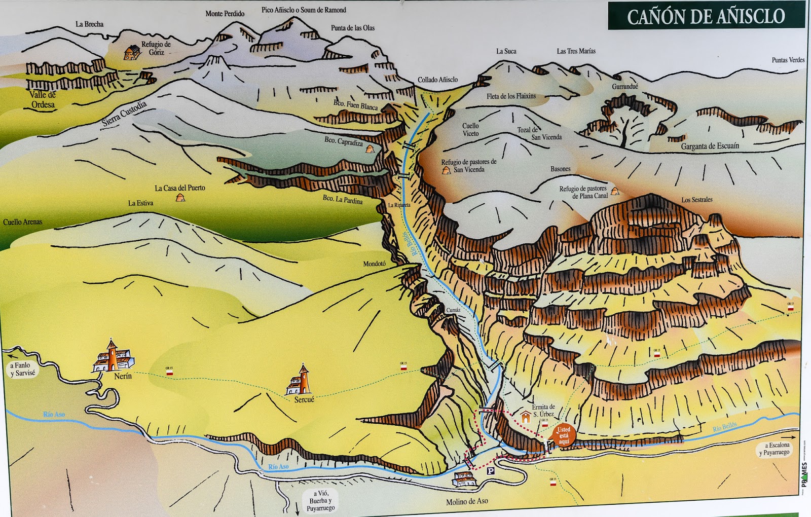 Mapa Monte Perdido Y Ordesa Images and Ideas: Ordesa y Monte Perdido National Park