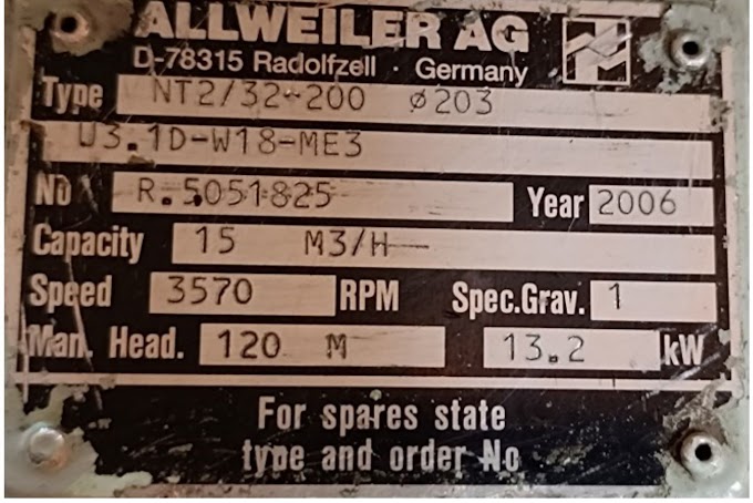 ALLWEILER AG NT2/32-200 SCREW PUMP