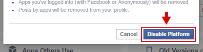 How to Disable Apps Platform on Facebook