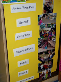 visual schedule for pre-school kids