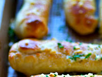 GARLIC BUTTER PARMESAN SOFT PRETZEL BREADSTICKS