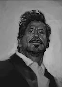 Robert Downey Jr Caricature + Step by Step (downey step by stepb)